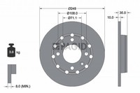 2X Bremsscheibe Pagid 56258NC FüR Opel Corsa P2JO Mokka Frontera OV24 Hybrid 208
