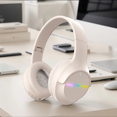 Kabellose RGB Gaming Kopfhörer Bluetooth Over-Ear Stereo Headset Hochwertig