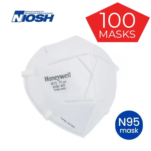 N95 Face Mask Honeywell H910 Plus NIOSH Approved N-95 Respirator - 2 Boxes of 50