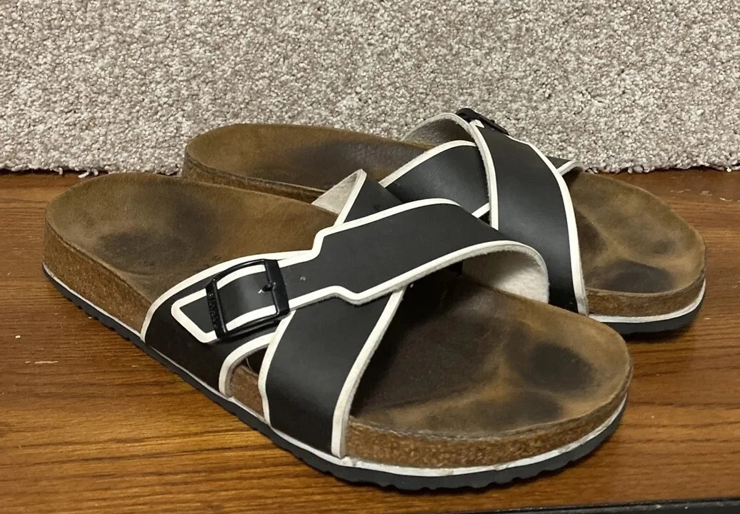 Dum F.Kr. Virksomhedsbeskrivelse Birkenstock 285 44 Mens Cross Buckle Sandals Size 11 | eBay