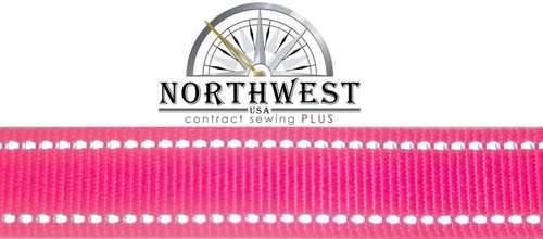 Heavy Nylon Webbing Strapping 1 to 50 yards - 3/4" & 1" Widths Reflective Stitch - Picture 4 of 8