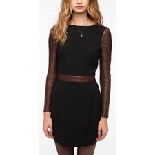 Urban Outfitters UO Silence + Noise Black Cut Out Back Mini Dress 6