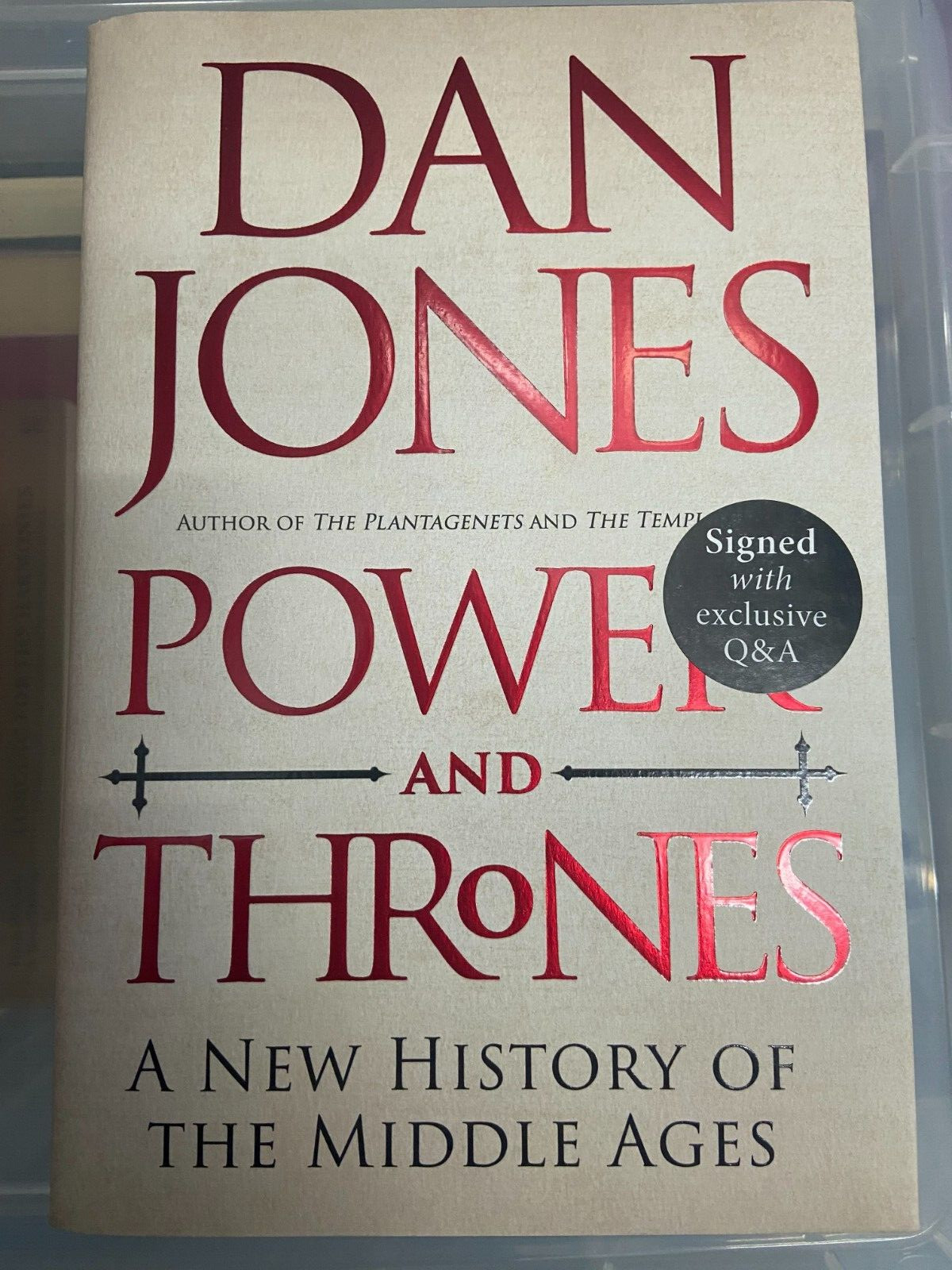 HANDSIGNIERT - DAN JONES - POWER AND THRONES - NEUE LIMITIERTE EDITION MIT EXKLUSIV