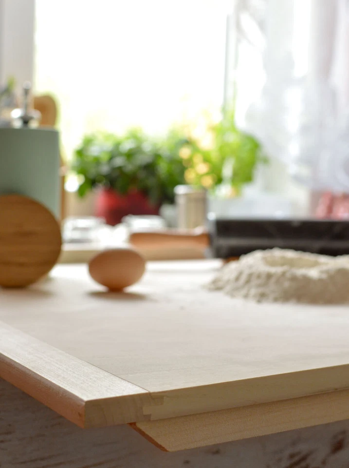 Backbrett  80x60 cm Teigbrett Nudelbrett Holz Brett Schneidebrett - Bild 3 von 4