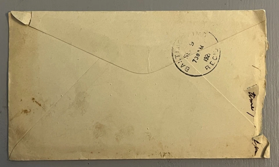 Seaford Delaware Cachet Cover Griffith Love Letter Ruby Richard E. Haskins 1921 - Image 4 of 4