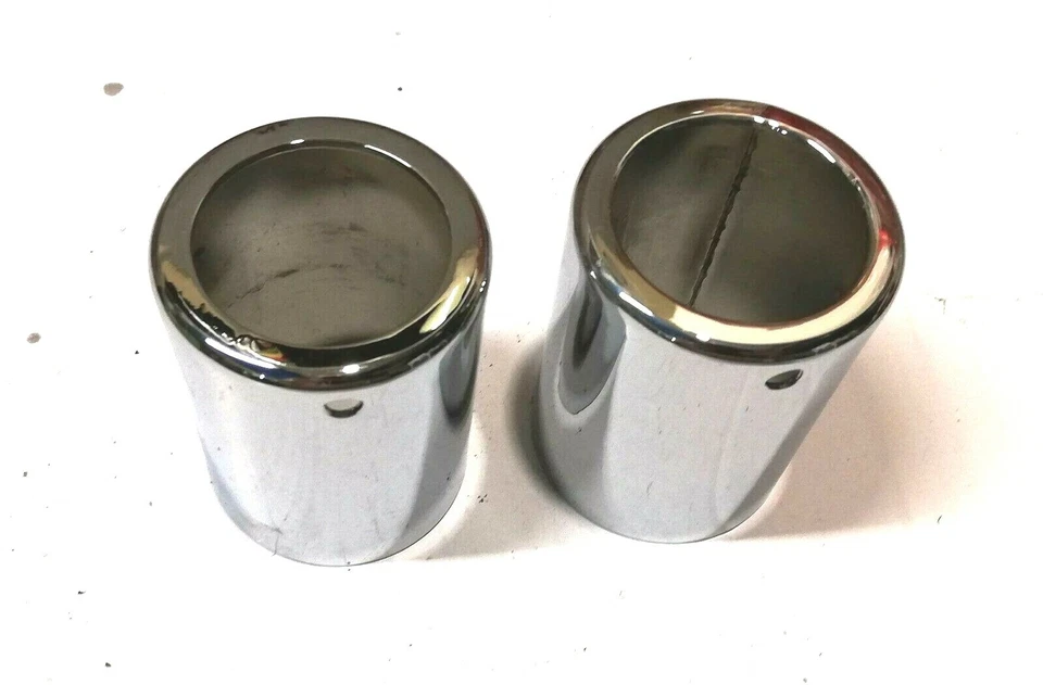 Hinterradfederung VerchromtHülse Verkleidung 2-teilig BMW R51 R61 R66 R71 M72  - Bild 2 von 3