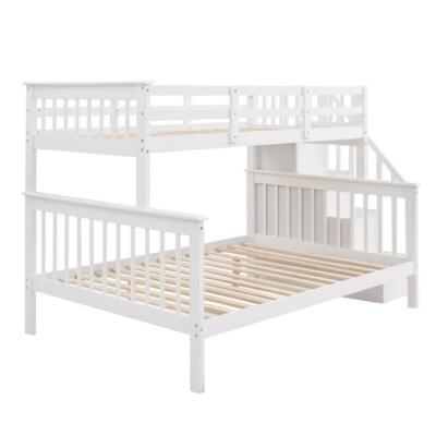 LZ LEISURE ZONE Full Over Full Bunk Bed With India 2 thumbnail image