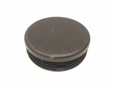 2-1/2  Round Tube Insert Black Plastic 11-19GA Pipe Tube End Cap