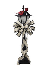 10  Wide Tan  Black Polka Dots Bow Decoration For Lantern-Wreath- Door-Basket