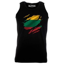 Torn Lithuania Flag Men's Vest Lithuanian Vilnius Country national football