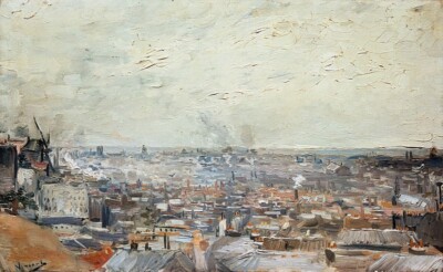 ''Vincent van Gogh   The View from Monmartre  ''     Canvas Wall Art Picture Print
