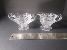 Cambridge Rose Point individual creamer & sugar set