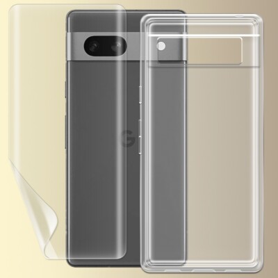 Ultra-Thin Screen Protector+Shock Absorbing Protective Case fit Google Pixel 7a