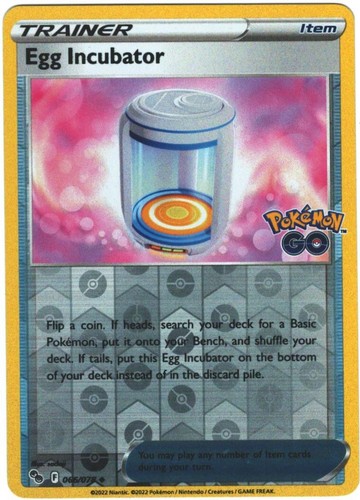 Egg Incubator 66/78 Pokémon GO Reverse Holo Uncommon Pokémon TCG