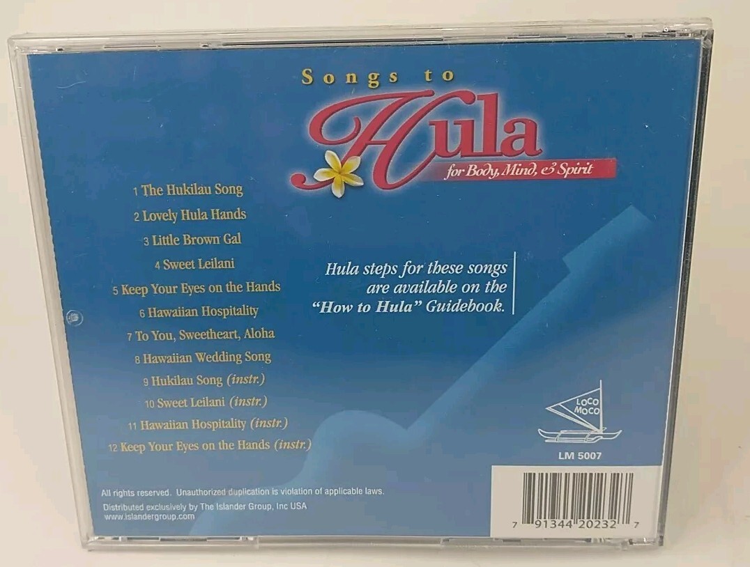 V.A. ／ Songs to Hula for Body Mind & Songs to Hula for Body, Mind & Spirit Audio CD BRAND NEW