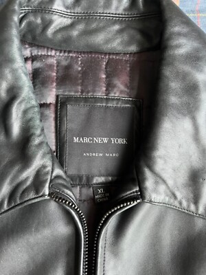Vintage Marc New York Andrew Marc Soft Leather Jacket Quilt Lined