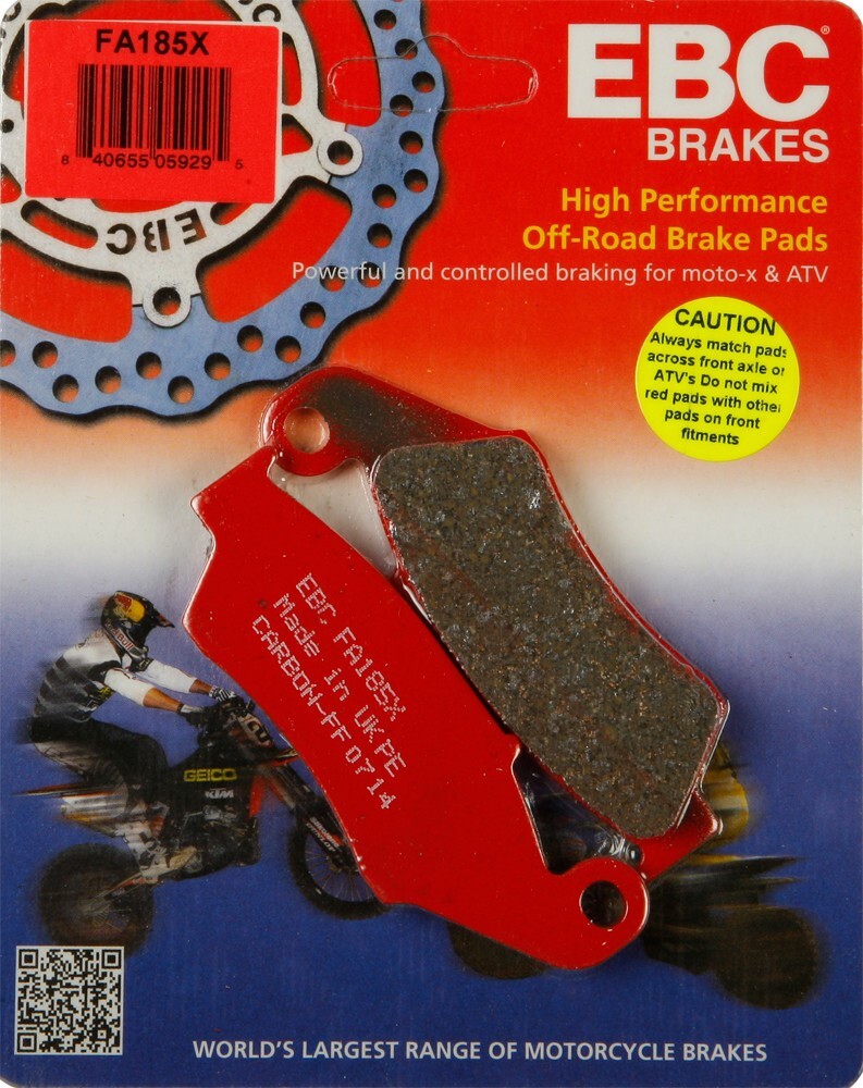 TO RA様 EBC FA185X - X Series Carbon Brake Pads Honda CR125R 95-07