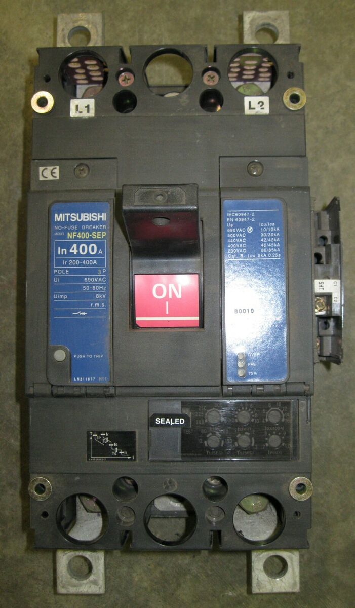 Mitsubishi NF400-SEP No-Fuse Circuit Breaker 400A 3 Pole | eBay Mitsubishi NF400-SEP No-Fuse Circuit Breaker 400A 3 Pole | eBay