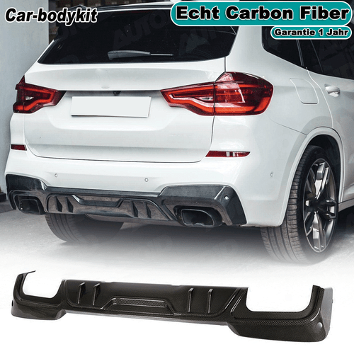 Per BMW X3 G01 M pacchetto carbonio diffusore posteriore paraurti posteriore diffusore attacco posteriore  - Foto 1 di 13