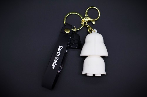 2 PACK Cartoon Keychain Bag Pendant Cute Epoxy Car Key Chain Decoration His&Hers - Picture 5 of 6