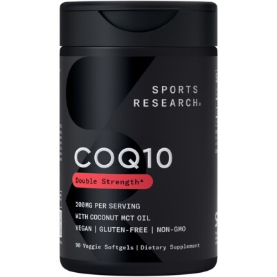 SR Vegan CoQ10 200mg Vegan Certified, Non-GMO Verified, Gluten-Free 90 Softgels