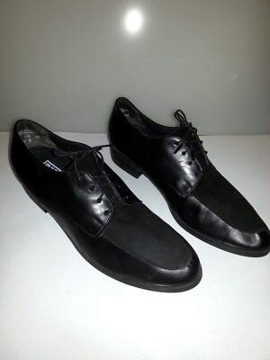 Munro American SYDNEY Soft Black Leather Oxfords Shoes Made in USA