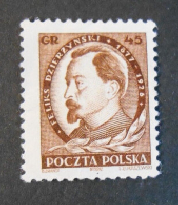 POLEN,POLAND,POLSKA,1951 '' Felix Dzerzhinsky '' 1V.cpl Satz MH*