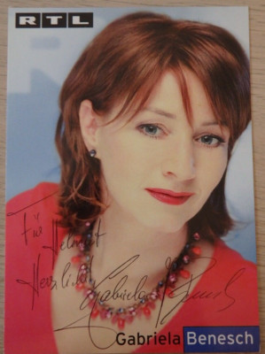 Autogramm deutsche Theater Film TV Schauspielerin Gabriela Benesch (113683)