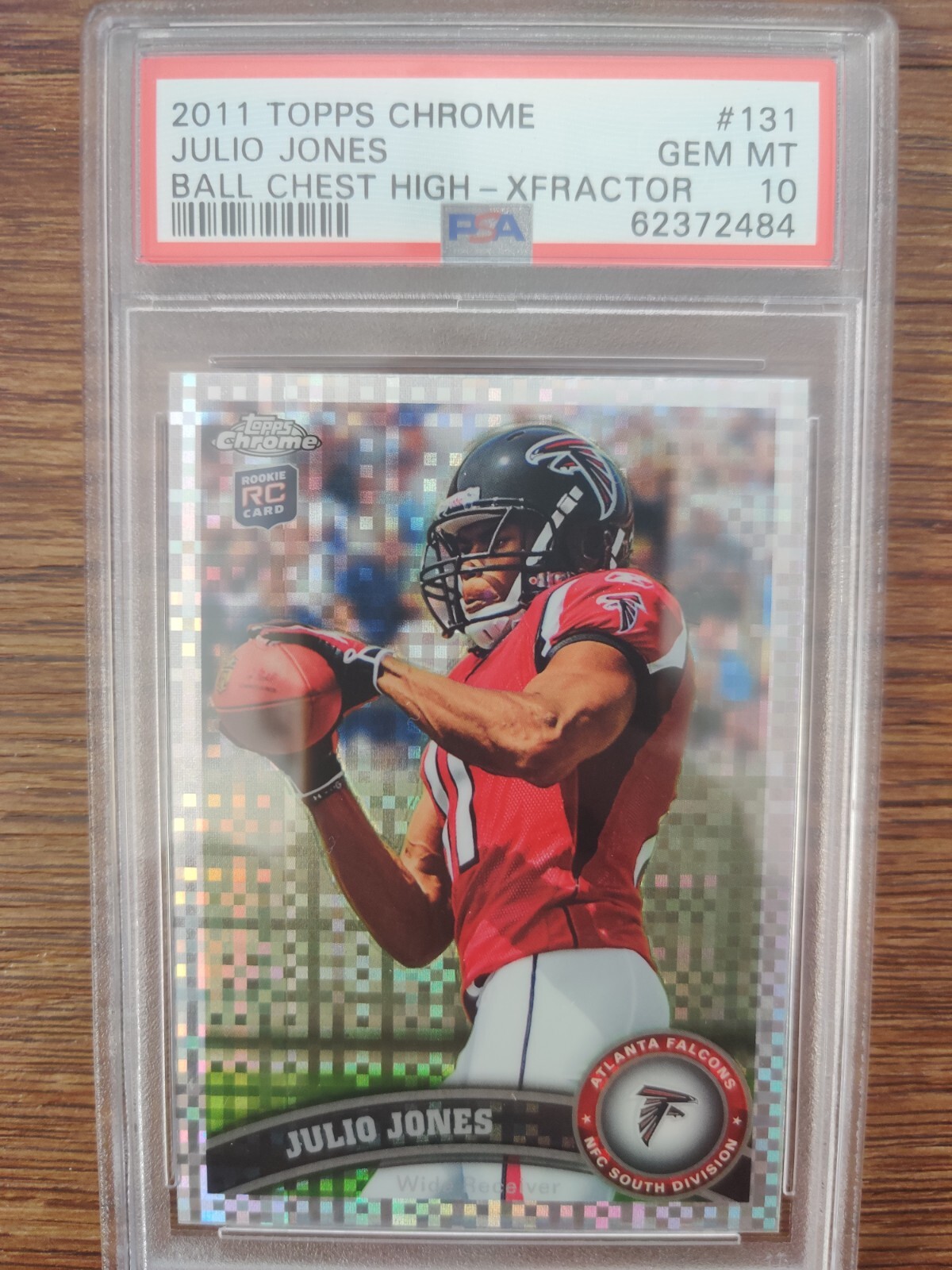 JULIO JONES 2011 Topps Chrome XFRACTOR #131 Refractor RC Rookie Card PSA 10 Gem