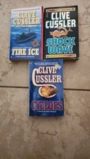 LOT of 3. Clive Cussler novels (See description and photo for titles)