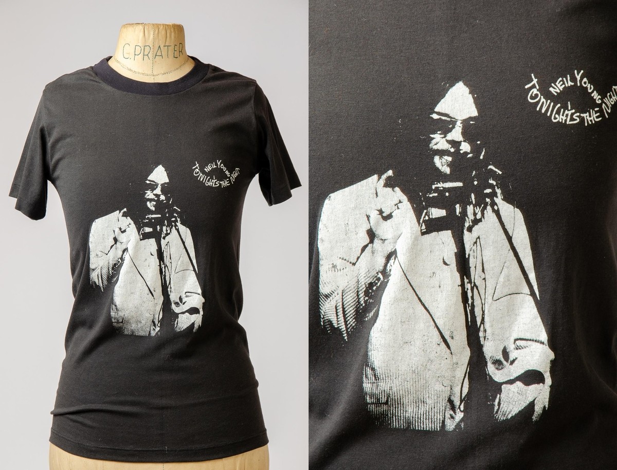 1970s Neil Young Tonight's the Night T Shirt Hippie Rock American
