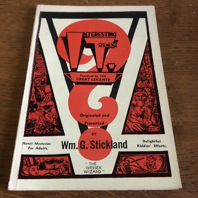 Seltenes Zauberbuch - ''IT'' Ein Buch mit Roman und interessanten Tricks von Wm G Stickland