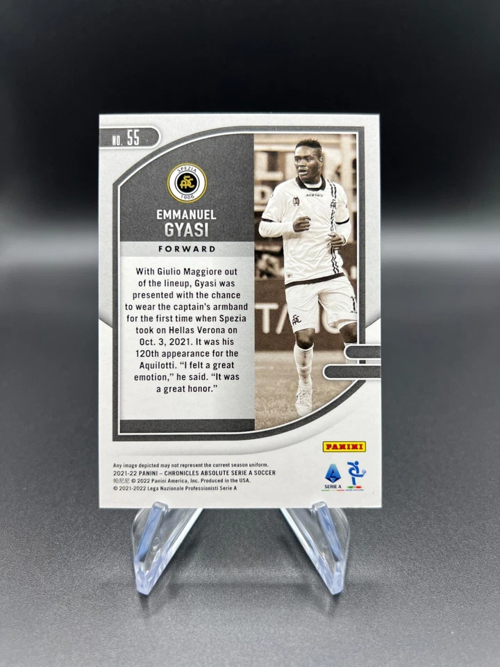 2021-22 Panini Chronicles Emmanuel Gyasi Absolute Blue  - #55 SP /99 - Image 2 of 2