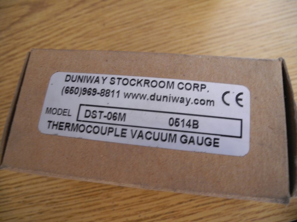 Duniway Stockroom Corp. DTS-06M Thermocouple Vacuum Gauge - NEW