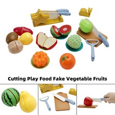21x Cutting Play Food Pretend Food Fake Food Vegetable Fruits Toys Set For Kid
