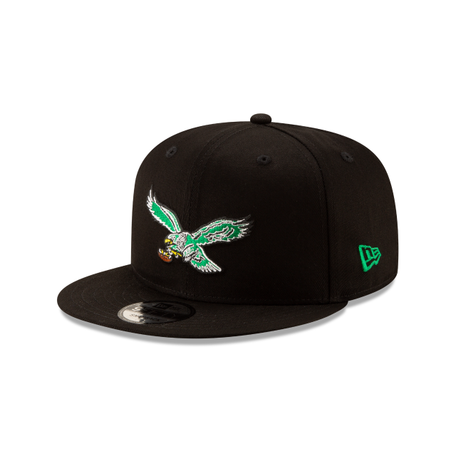 Philadelphia Eagles 9FIFTY NFL Adjustable Snapback New Era Cap - Black - NWT