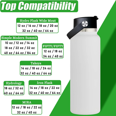 IRON FLASK Replacement Flip Lid Wide Mouth - Straw Lid Compatible With Wide Mouth Water Bottles, BPA Free - View #13