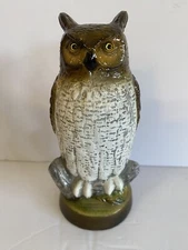 Vintage Owl Bottle Opener 6" H Scott Products Newark NJ Ceramic Heavy