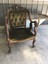 antique mahogany arm chair carved griffins claw feet attributed karpen stunning