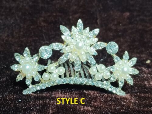 139 Pc W/5 Styles4 Wholesales Lots Crystal Photo Prop Baby Princess Tiara Crown - Picture 4 of 6