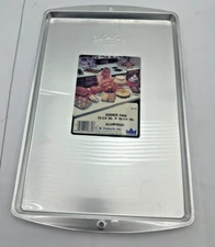 NOS NEW Vintage  BAKE KING Aluminum Jelly Roll Pan Cookie Sheet 15..25" x 10.25