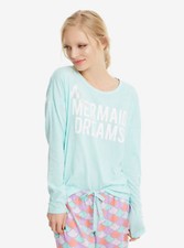 Disney The Little Mermaid Ariel Scales Sleep Set Pajamas W/ Eye Mask Med  Large