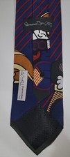 ROMERO BRITO Men's Tie All Silk Made In USA Man On Bike