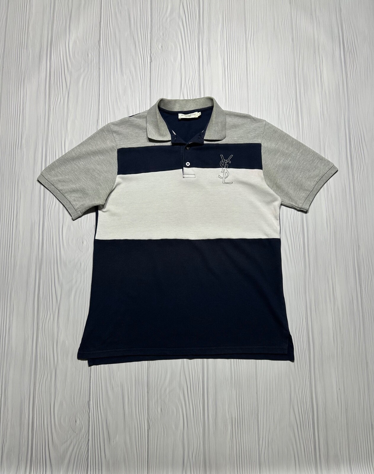 Polo vintage YSL Yves Saint Laurent grande logo