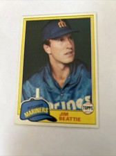 1981 Topps Baseball Card #443 Jim Beattie Seattle Mariners NmMt Free Shipping!