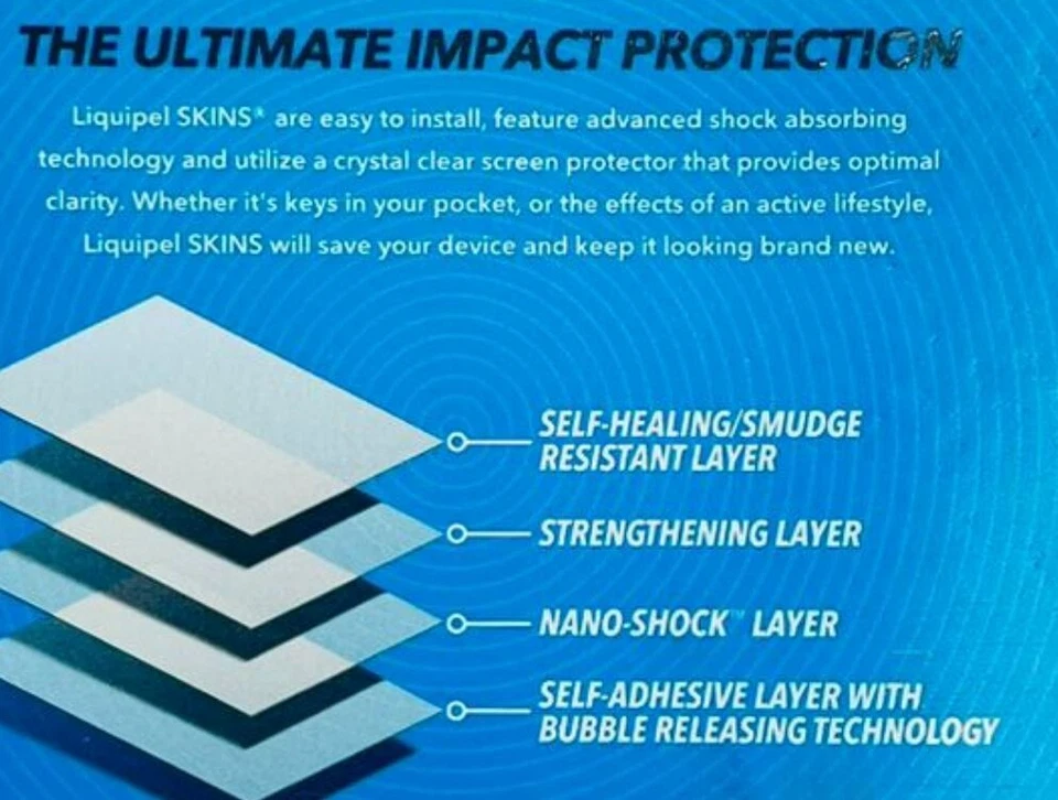 Liquipel Skins Impact Protection Screen Protector for LG G4 - Image 3 of 3