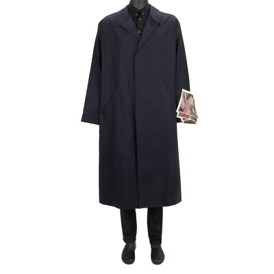 OFF-WHITE x BRENDAN FOWLER Virgil Abloh Trench Mantel mit Canvas Prints Blau M