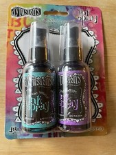 Dylusions Ink Spray 2 pack Turquoise Grape Purple 2.2oz Concentrated NEW NIP