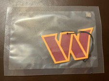 NFL Washington Commanders W Decal Air Freshener Car Hanger New In Plastic