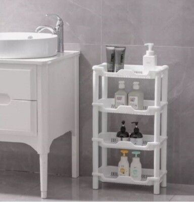 4 Ebenen Badezimmer Dusche Caddy Regal-Ecke Aufbewahrung Halter Regal Küche Organizer
